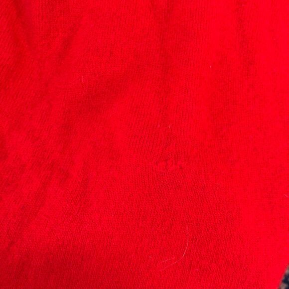 80s Vintage Richards & Jones Red Lambswool Pullover Sweater size M - Picture 7 of 7